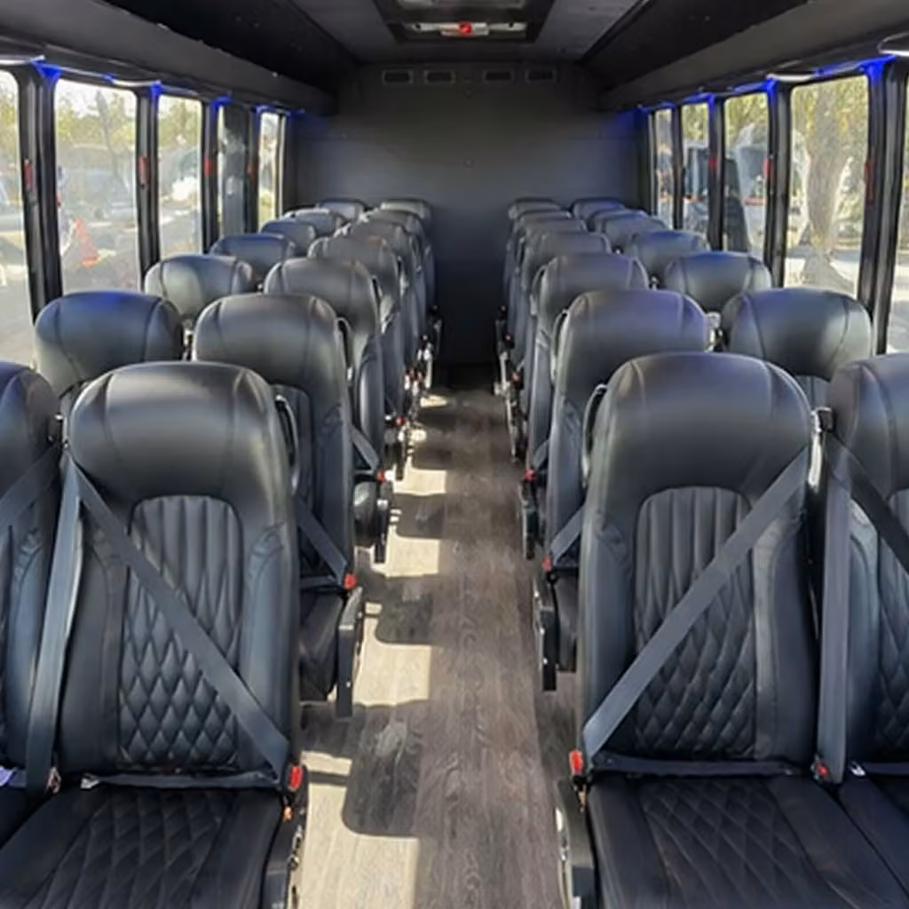 25 passenger minibus inside