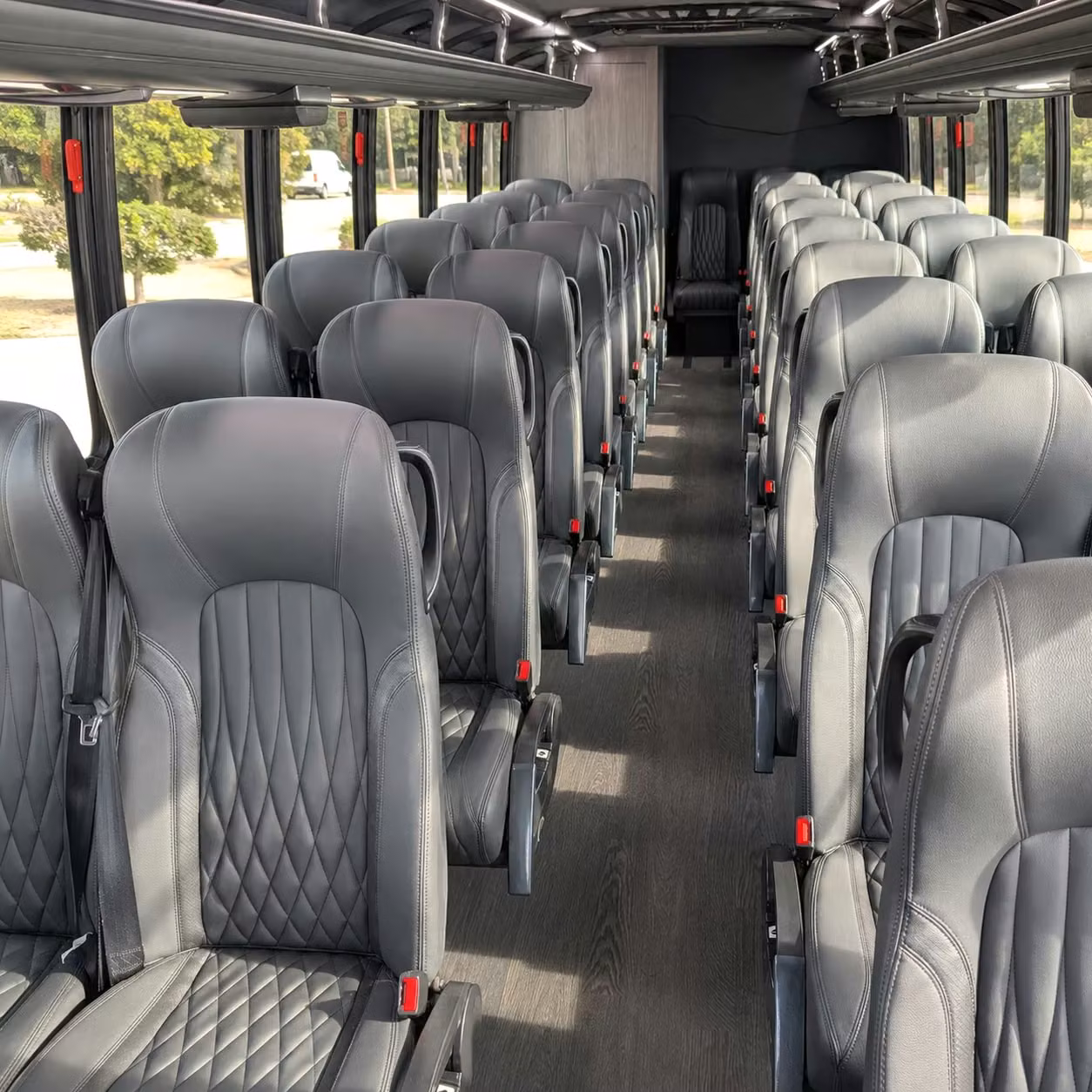 25 passenger minibus interior