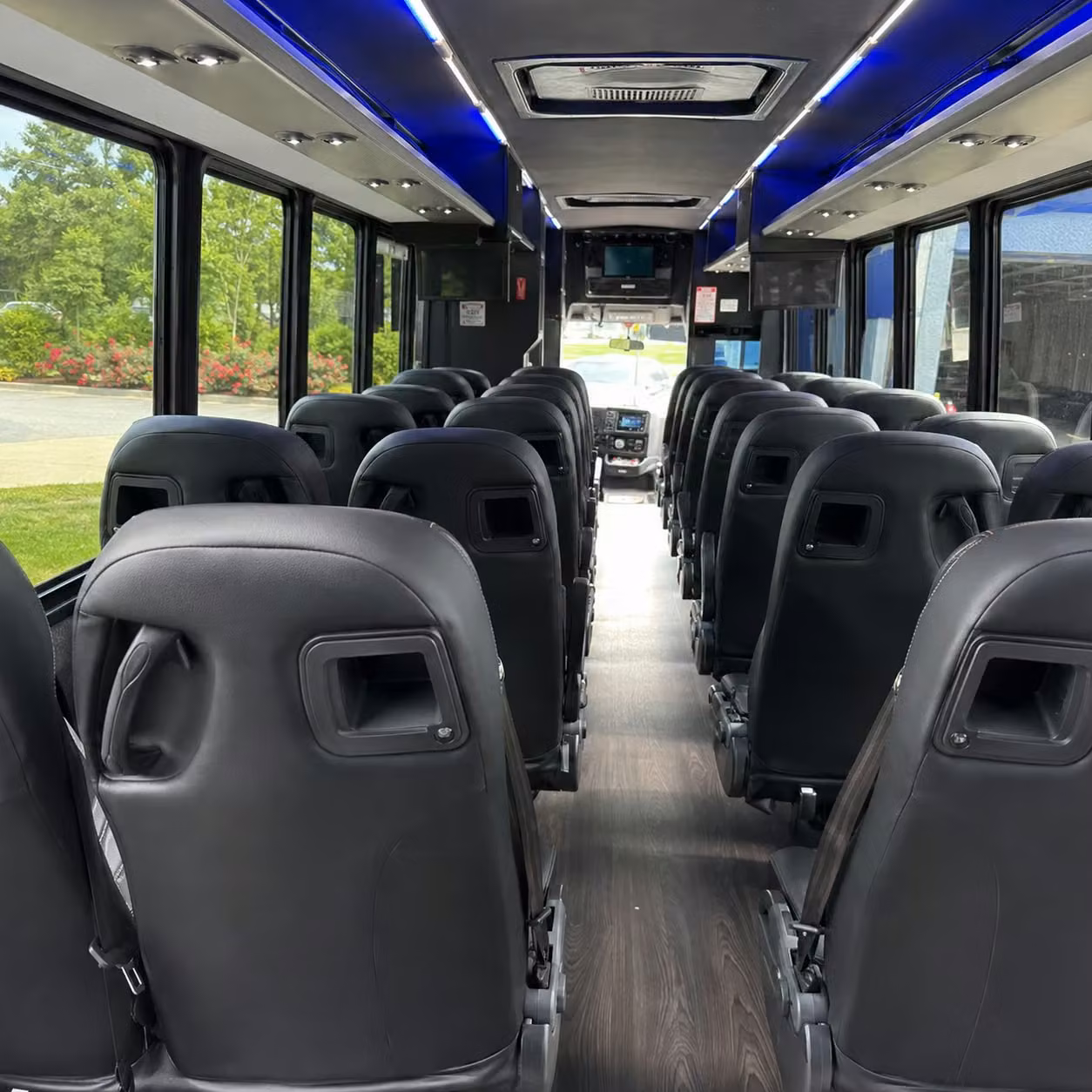 28 passenger minibus interior