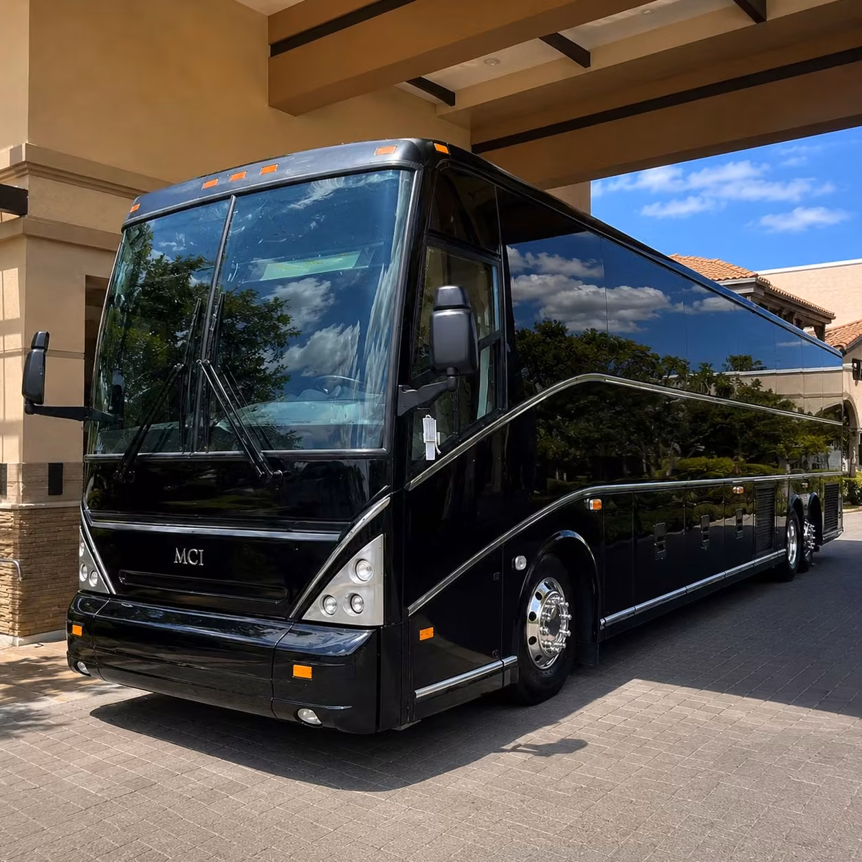 56 passenger charter bus