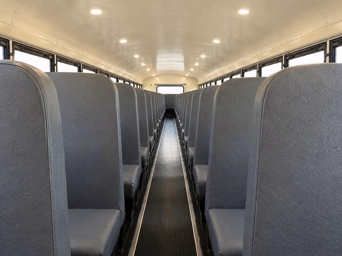 school bus inside