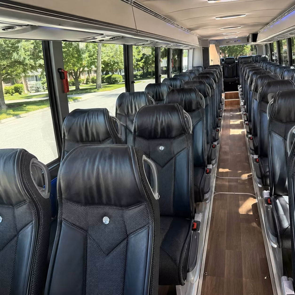 south fulton charter bus rental interior